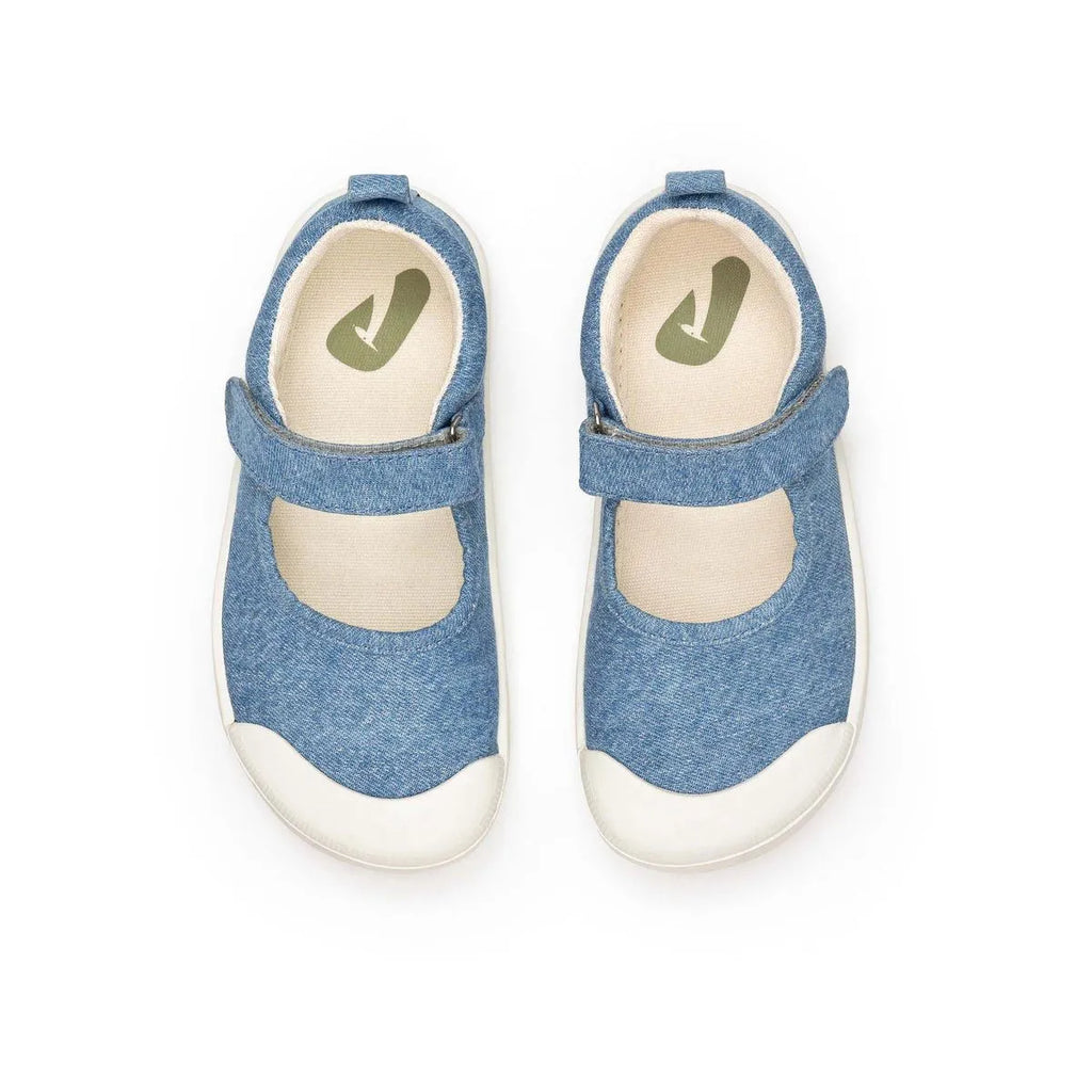 Chatita Barefoot Gaia Green Azul Jeans