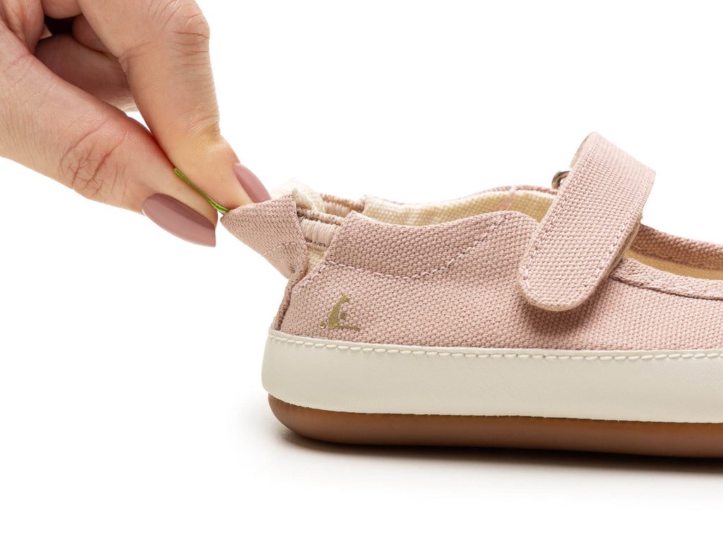 Chatita barefoot Gaia Green Lona Rosa