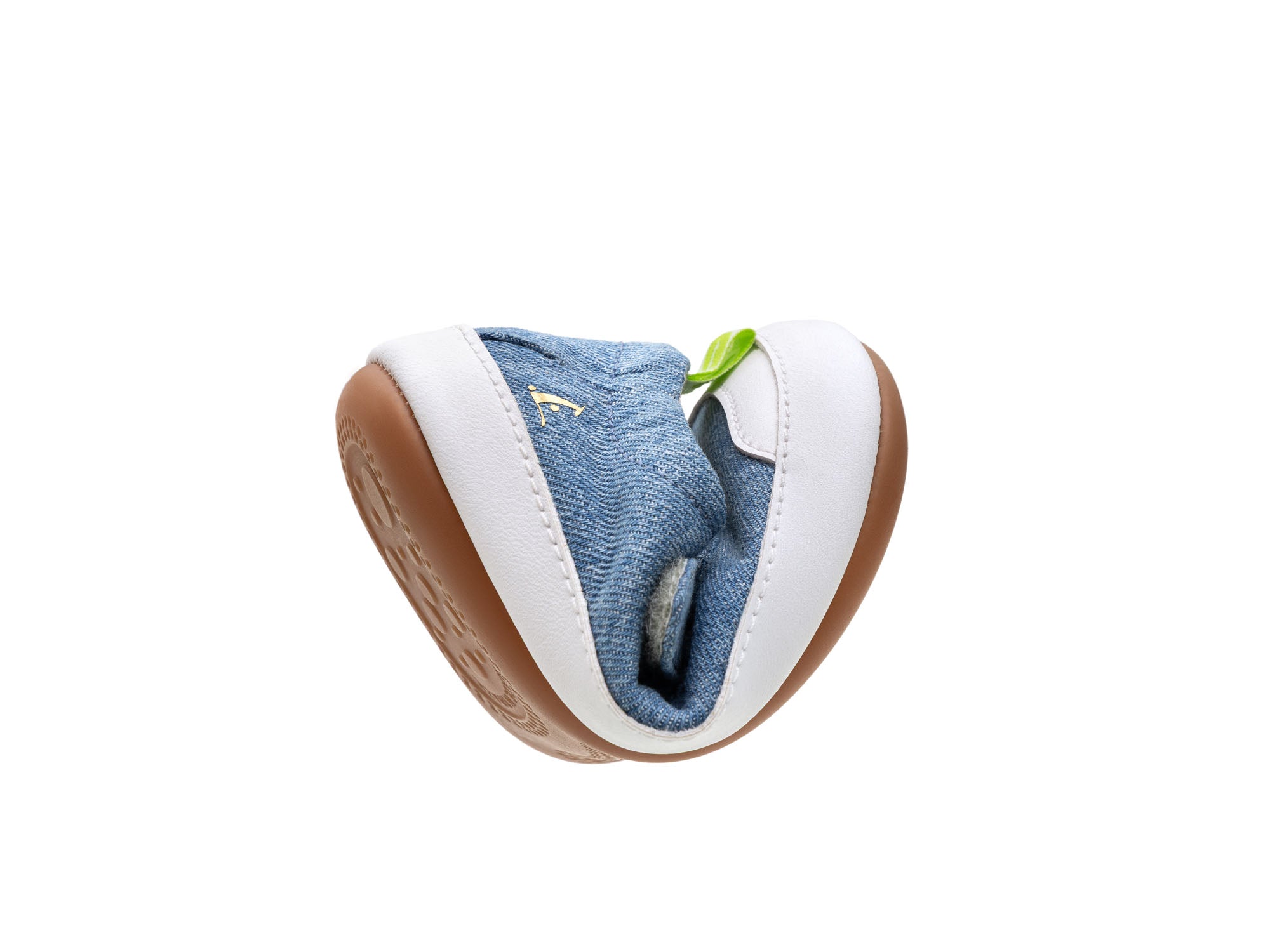 Chatita barefoot Gaia Green Lona Jeans