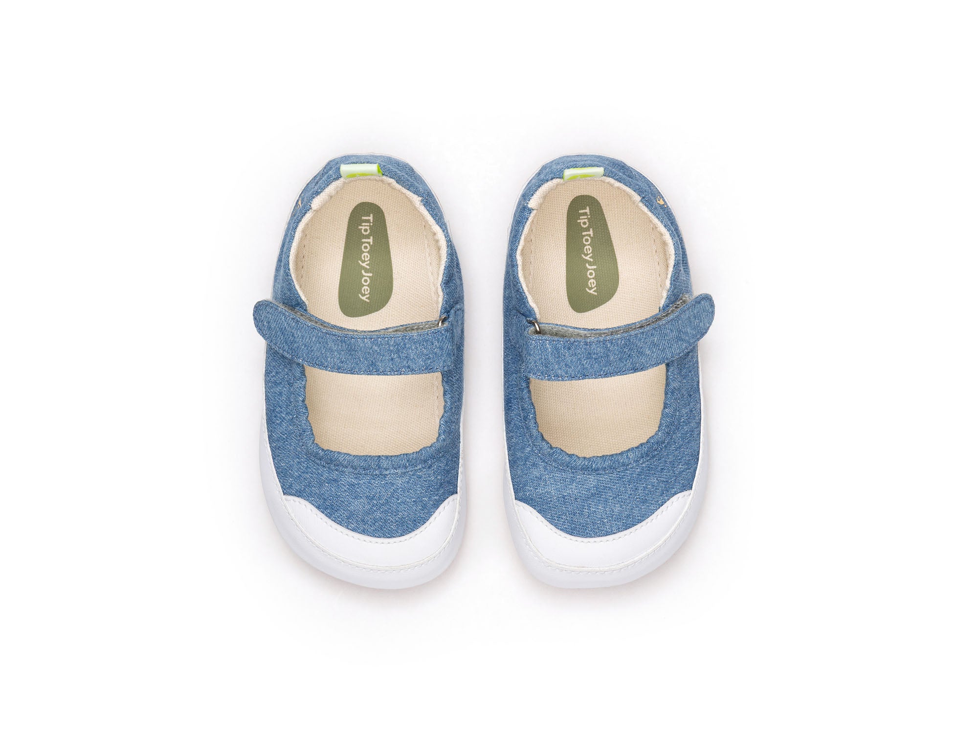 Chatita barefoot Gaia Green Lona Jeans