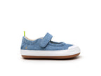 Chatita barefoot Gaia Green Lona Jeans
