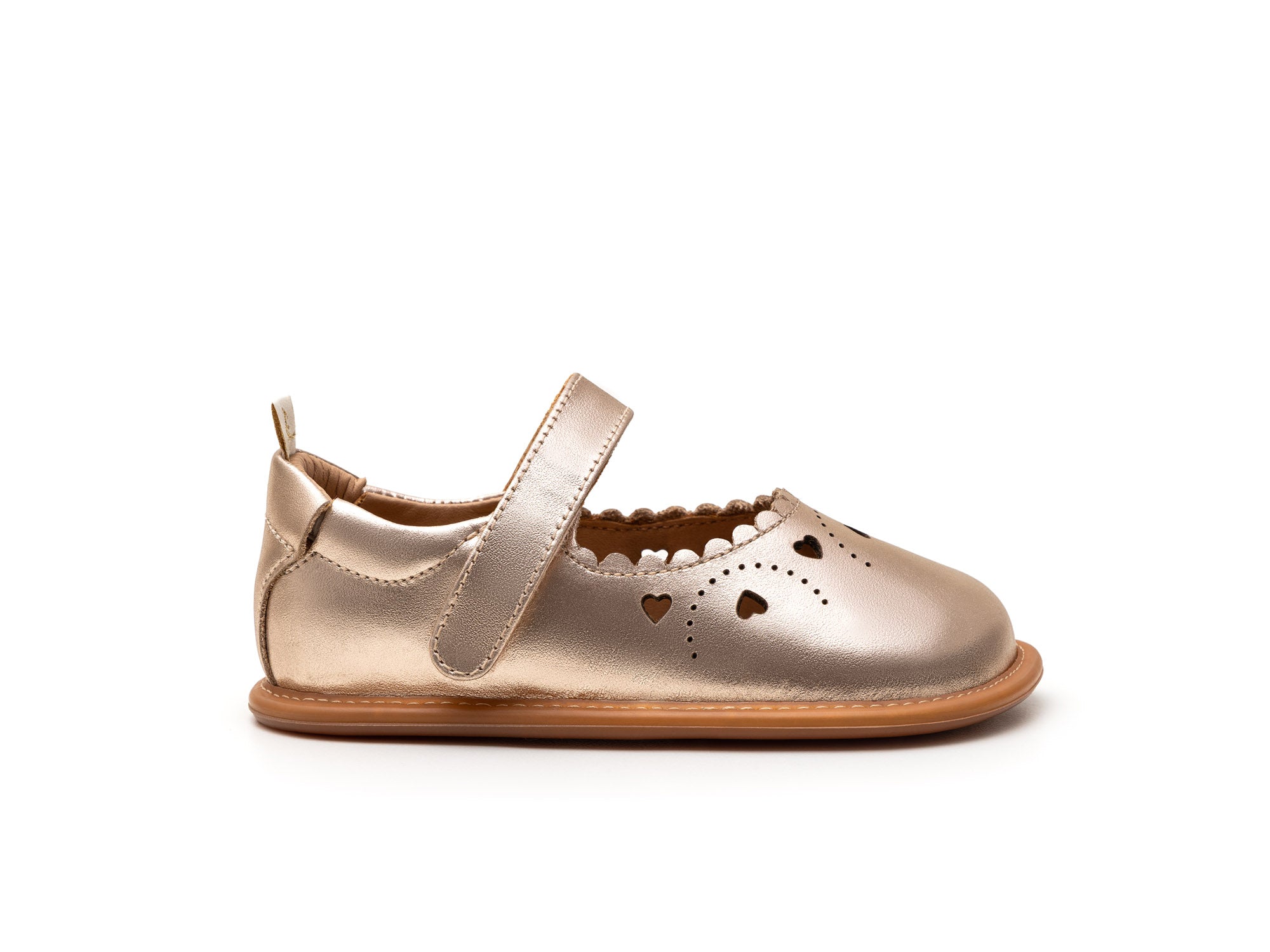 Chatita barefoot Sweetheart Salmon metalico