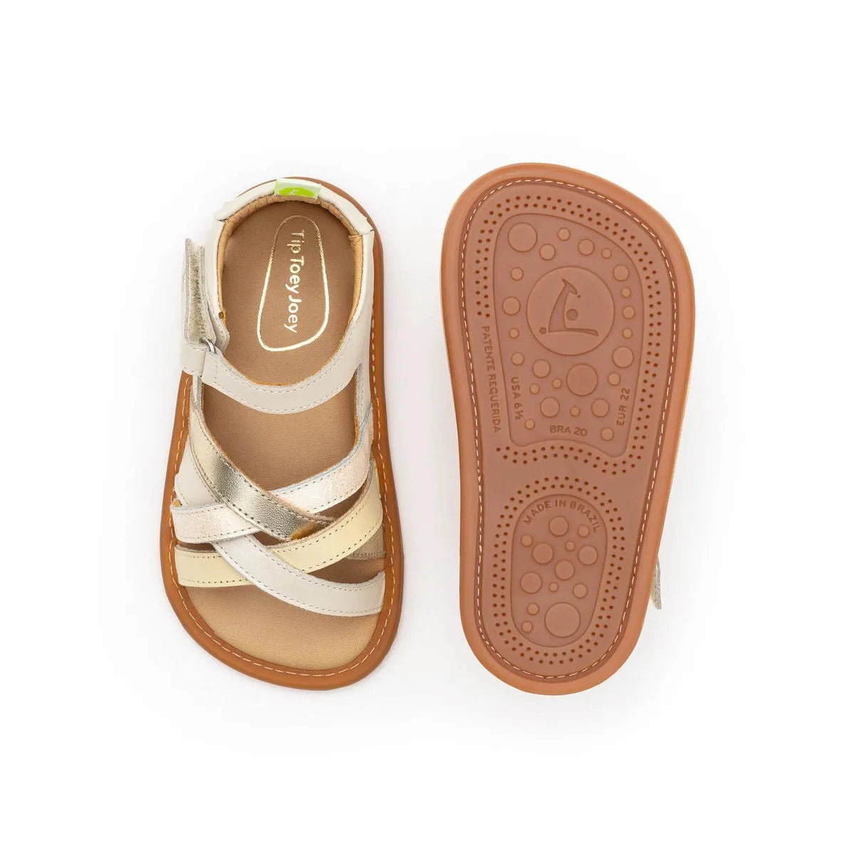 Sandalia Barefoot Criss Cross Tapioca