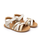 Sandalia Barefoot Criss Cross 3-7 años Tapioca