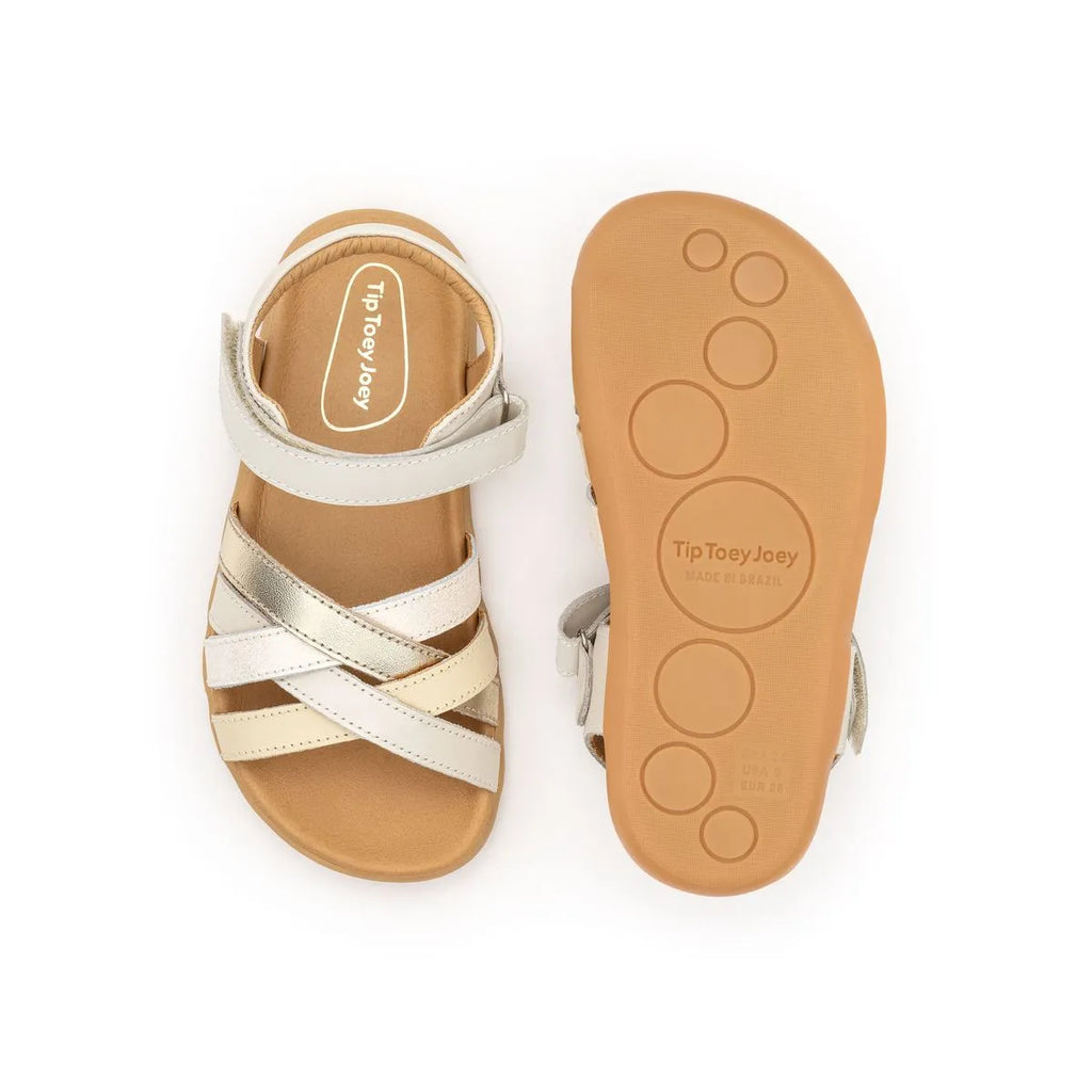Sandalia Barefoot Criss Cross 3-7 años Tapioca
