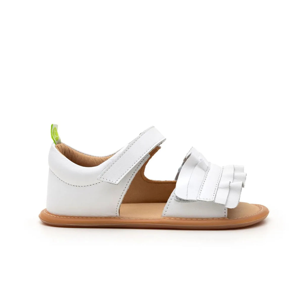 Sandalia Barefoot Ruffy Blanco